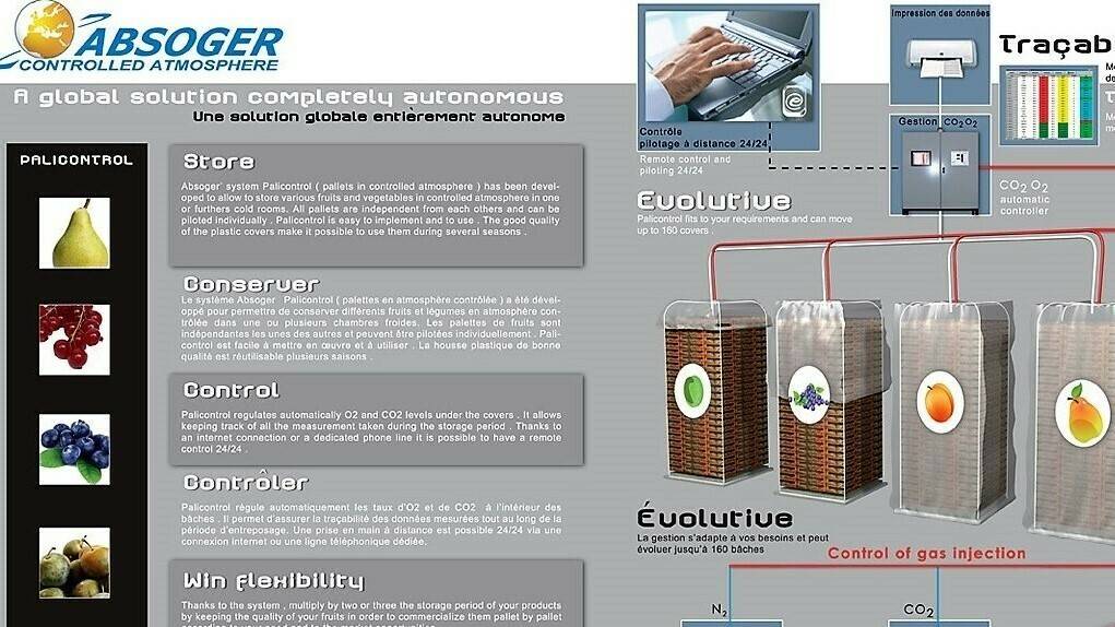 El Palicontrol de Absoger es para conservar frutos y verduras en pequeñas cantidades