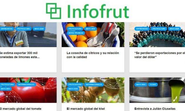 La Revista Informe Frutihortícola de Argentina ha creado su portal web, se llama InfoFrut