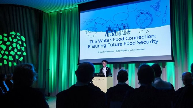 El agua es el centro de la apertura del curso académico en la Universidad de Wageningen