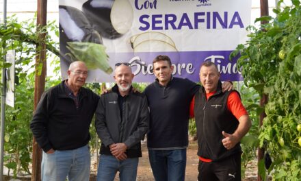 Ramiro Arnedo muestra el excepcional rendimiento de la berenjena Serafina F1